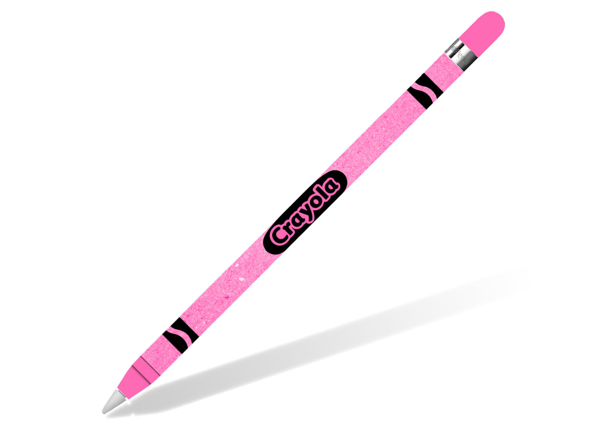Crayon Style Hot Pink Apple Pencil Skin