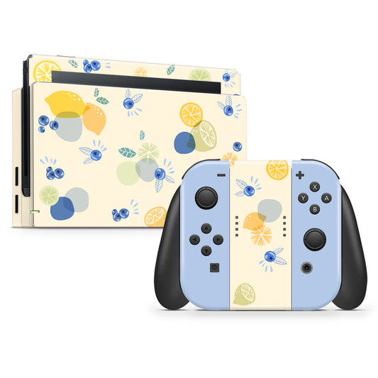 Don't forget to keep yourself healthy--blueberry lemon skin for your Nintendo switch