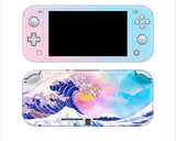 Copy of Watercolor Paint The Great Wave off Kanagawa Full Wrap Skin for Switch Lite