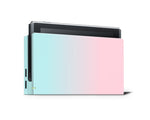 Pastel Teal Pink Ombre Full Wrap Vinyl Skin for Nintendo Switch