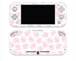 Cute pattern AC Pink Leaves Full Wrap Vinyl Skin for Nintendo Switch Lite