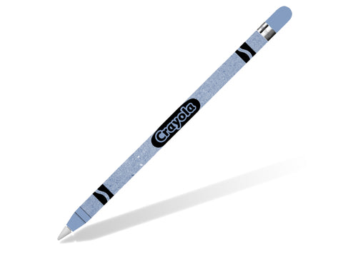Crayon Style Ash Blue Apple Pencil Skin