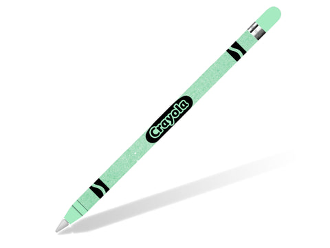 Crayon Style Mint Green Apple Pencil Skin