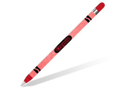 Crayon Style Red Apple Pencil Skin