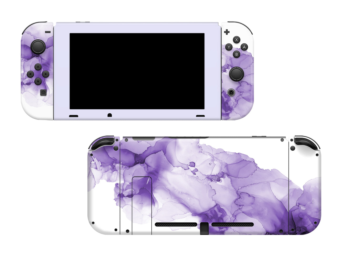 Ink Art Pastel Purple Full Wrap Vinyl Skin for Nintendo Switch