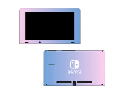 Pale Pink to Soft Blue Ombre Full Wrap Vinyl Skin for Nintendo Switch