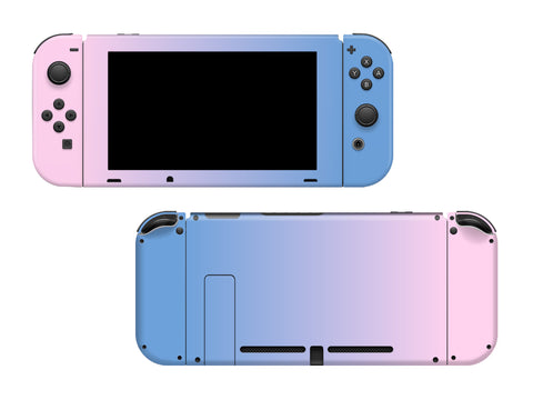 Pink Blue Ombre Full Wrap Vinyl Skin for Nintendo Switch