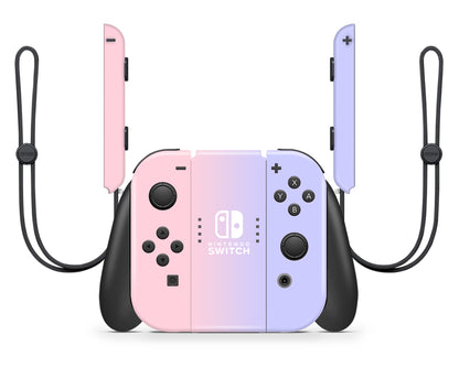 Pastel Pink to Purple Ombre Full Wrap Vinyl Skin for Nintendo Switch