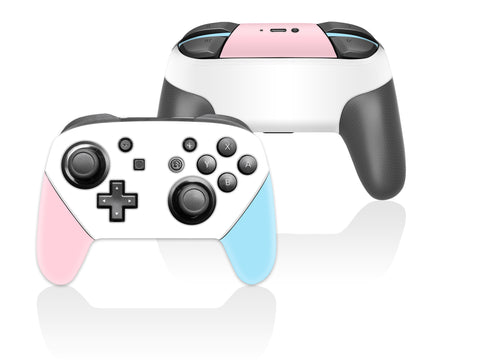 Solid Pastel pink blue white 3M Premium Wrapping Vinyl Skin For Nintendo Pro Controller