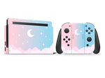 Starry Sky Pastel Pink Blue Full Wrap Vinyl Skin for Nintendo Switch