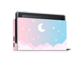 Starry Sky Pastel Pink Blue Full Wrap Vinyl Skin for Nintendo Switch