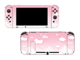 Pastel pink sky clouds Full Wrap Vinyl Skin for Nintendo Switch