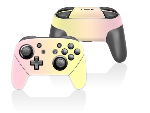 Paste pink yellow ombre wrapping skin for Nintendo Switch Pro Controller